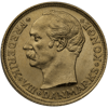 10 kroner gold danish coin, circulated, gold bullion, gold coin, semi-numismatic gold coin