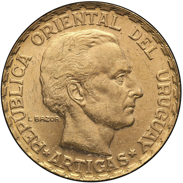 1930 5 peso uruguay gold coin, gold bullion, gold coin, semi-numismatic gold coin