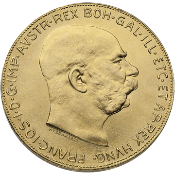 1915 100 corona austria gold coin, gold bullion, gold coin, semi-numismatic gold coin