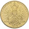 1915 100 corona austria gold coin, gold bullion, gold coin, semi-numismatic gold coin