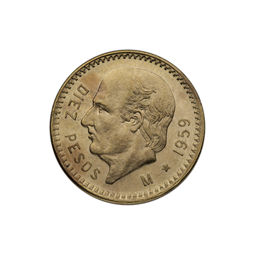 10 peso mexican gold coin, random year, gold bullion, gold coin, gold bullion coin