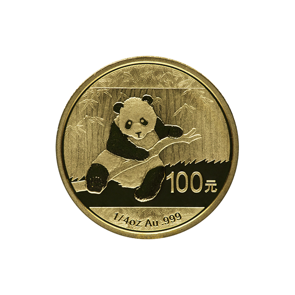 1/4 oz chinese gold panda coin, random year, gold bullion, gold coin, gold bullion coin