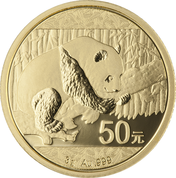 3 gram chinese gold panda coin, random year, gold bullion, gold coin, gold bullion coin