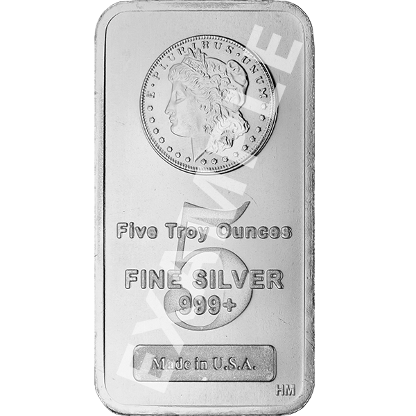 5 oz silver bar varied condition, any mint, silver bullion, silver bar, silver bullion bar