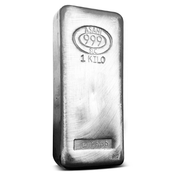 1 kilo asahi silver bar, silver bullion, silver bar, silver bullion bar