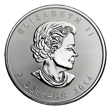 1 oz canadian silver maple leaf coin random year, silver bullion, silver coin, silver bullion coin