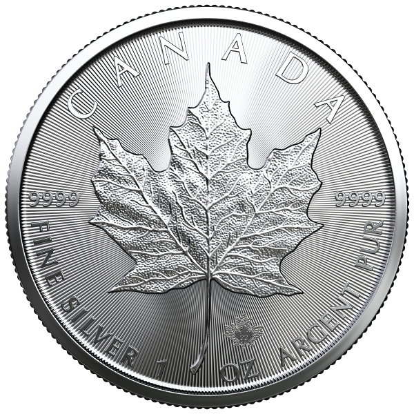 2022 1 oz canadian silver maple leaf coin, silver bullion, silver coin, silver bullion coin