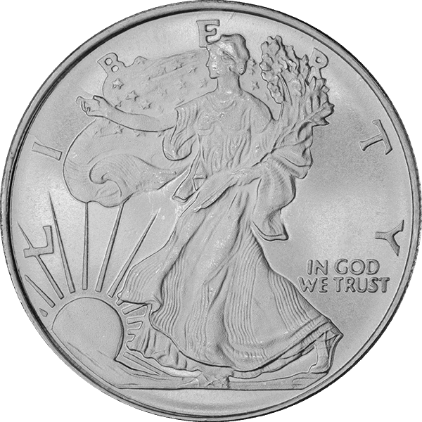 1/2 oz walking liberty silver round (varied condition, any mint), silver bullion, silver coin, silver bullion coin