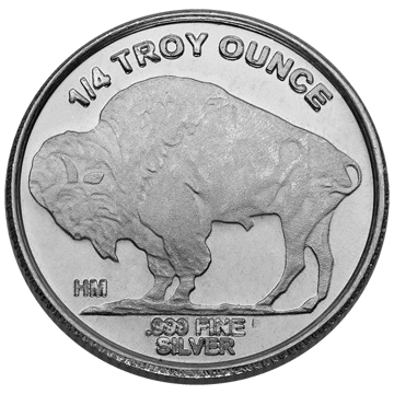 1/4 oz buffalo silver round varied mints, silver bullion, silver coin, silver bullion coin