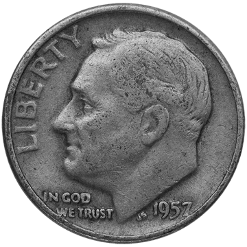 90% silver dimes, silver coins $1 face value, circulated, pre 1965 coins, silver bullion, silver coin, silver bullion coin