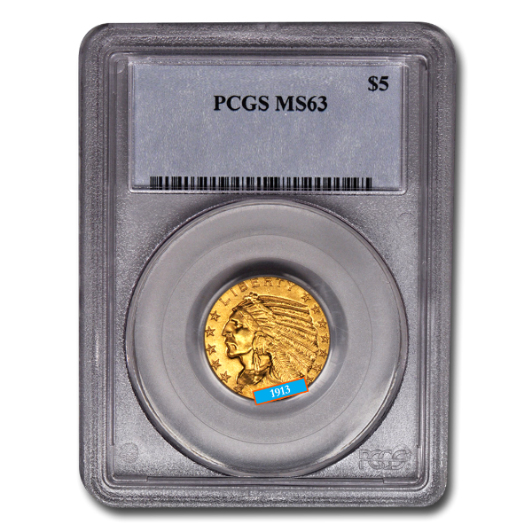 1913 $5 indian head gold coin ms63, numismatic gold, gold coin, numismatic gold coin