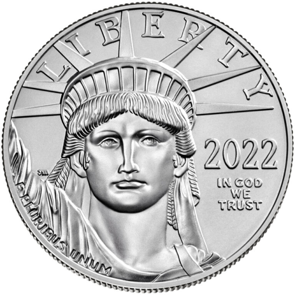 2022 1 oz american platinum eagle coin, platinum bullion, platinum coin, platinum bullion coin