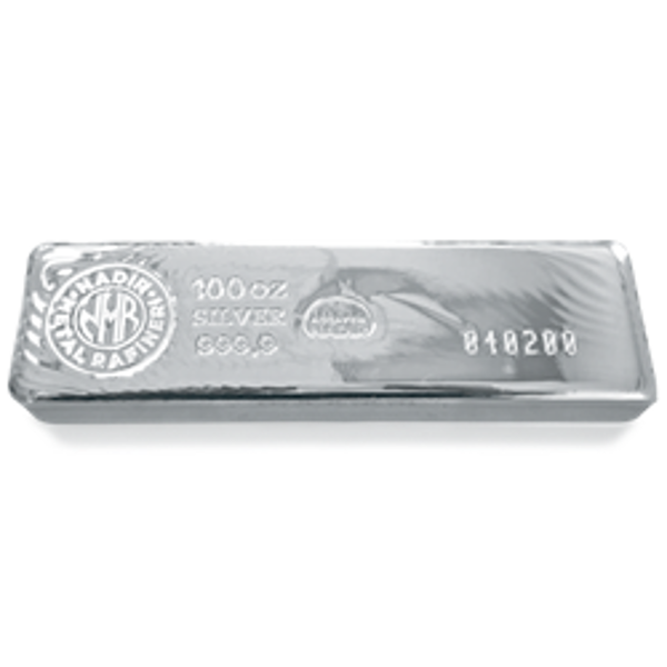 Picture of 100 oz Nadir Refinery Silver Bar