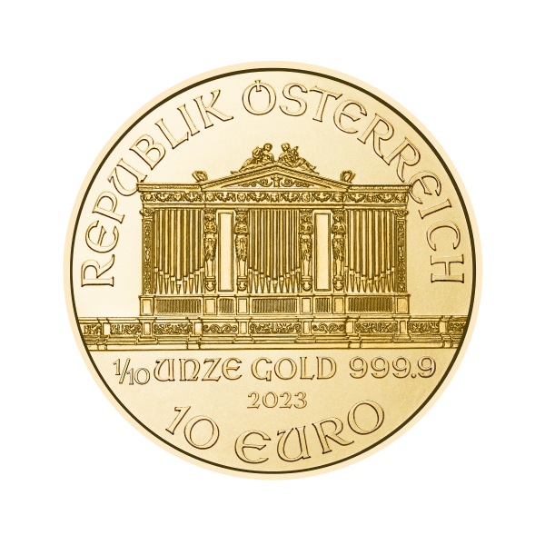 Picture of 2023 1/10 oz Austrian Gold Philharmonic Coin (BU)