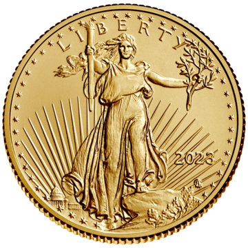 Picture of 2023 1/4 oz American Gold Eagle Coin (BU)