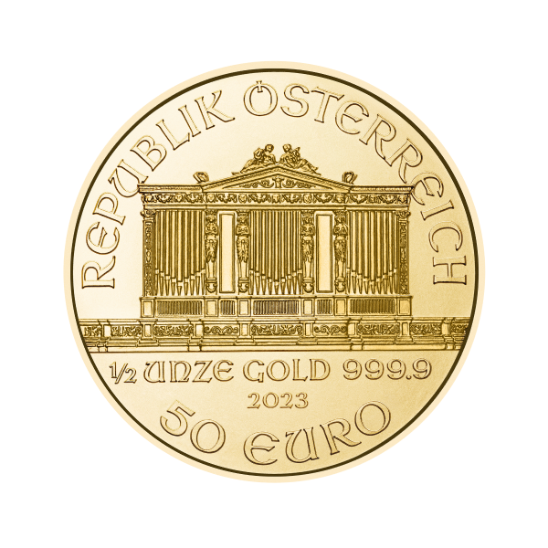 Picture of 2023 1/2 oz Austrian Gold Philharmonic Coin (BU)