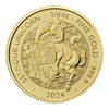 Picture of 2024 1/4 oz British Gold Tudor Beasts Seymour Unicorn Coin (BU)