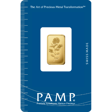 Picture of 2.5 Gram PAMP Suisse Rosa Gold Bar (New w/ Assay)