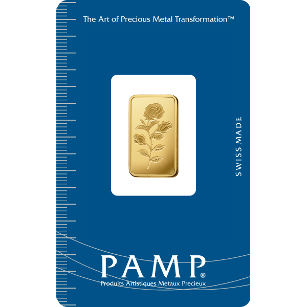 Picture of 2.5 Gram PAMP Suisse Rosa Gold Bar (New w/ Assay)