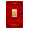 Picture of 5 Gram PAMP Lunar White Snake Gold Bar