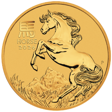 Picture of 2026 2 oz Australian Gold Lunar Horse Coin (BU)