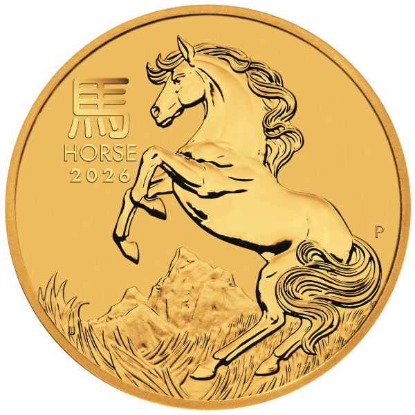 Picture of 2026 1/20 oz Australian Gold Lunar Horse Coin (BU)