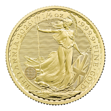 Picture of 2026 1/4 oz British Gold Britannia Coin (BU)