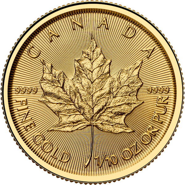 Picture of 2026 1/10 oz Canadian Gold Maple Leaf Coin (BU) 