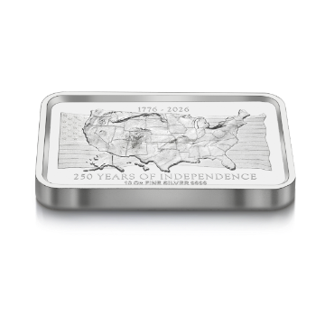 Picture of 10 oz ABC US Independence High-Relief Silver Bar (New)