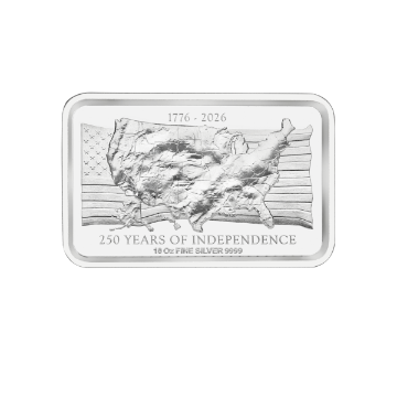 Picture of 10 oz ABC US Independence High-Relief Silver Bar