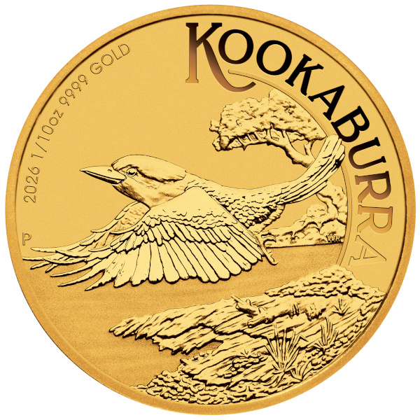 Picture of 2026 Australia 1/10 oz Gold Kookaburra BU