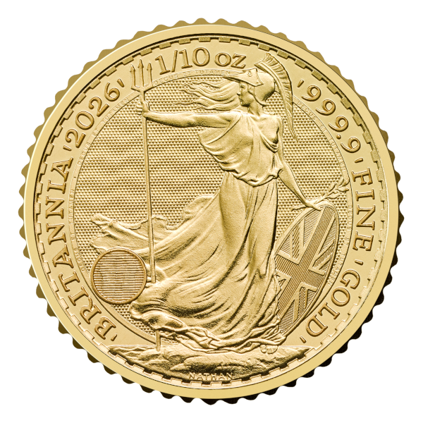 Picture of 2026 1/10 oz British Gold Britannia Coin (BU)