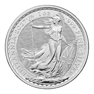 2027 1 oz British Silver Britannia Coin (BU)