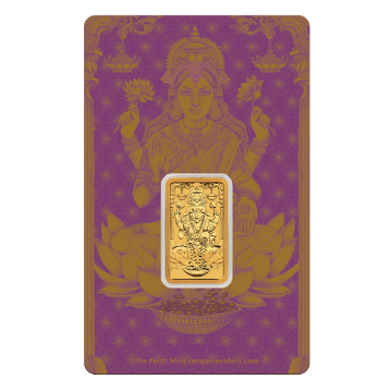 5 Gram Perth Mint Lakshmi Gold Bar (w/ Assay)