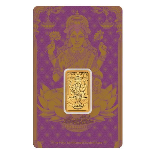 5 Gram Perth Mint Lakshmi Gold Bar (w/ Assay)