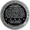 2 oz GSM Second Amendment Silver Round
