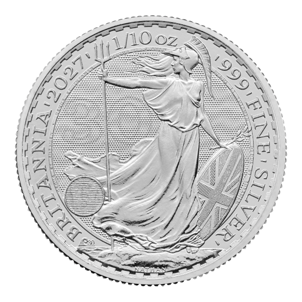Picture of 2027 1/10 oz British Silver Britannia Coin (BU)