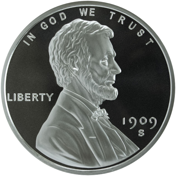 Picture of 5 oz GSM Lincoln Wheat Cent Silver Round